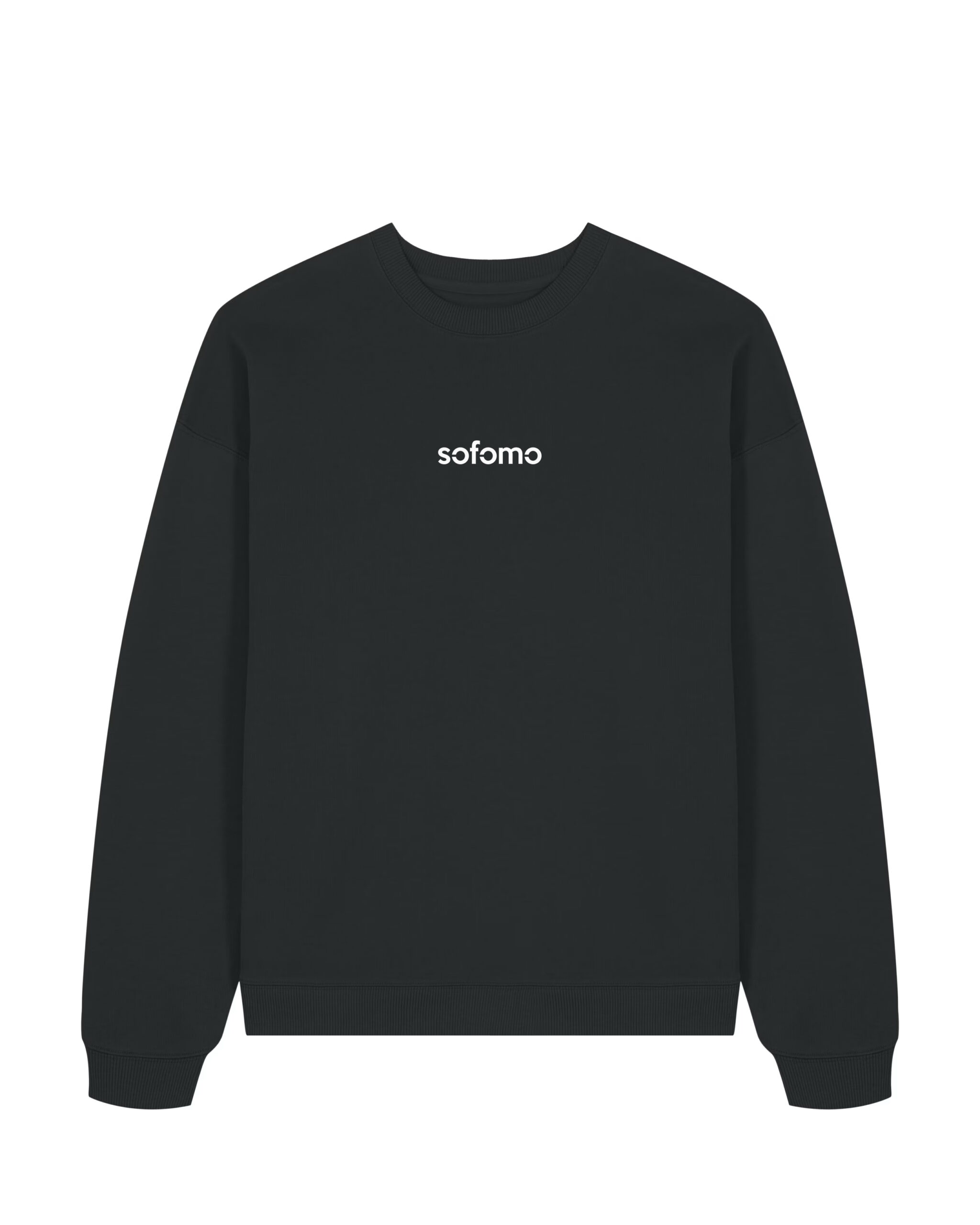 Bluza oversize, małe logo pośrodku