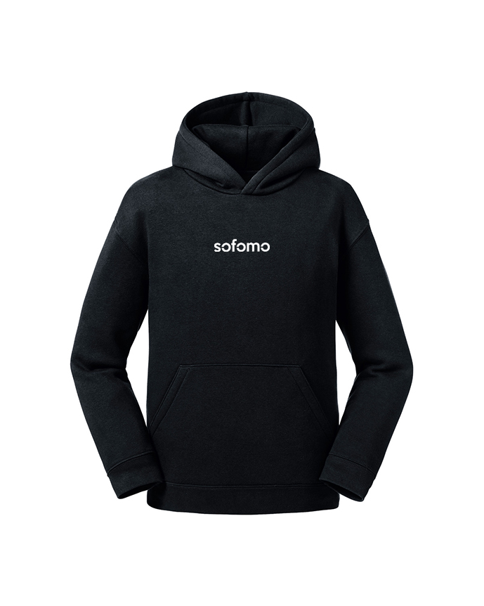Bluza z kapturem dla dzieci, małe logo pomiędzy piersiami