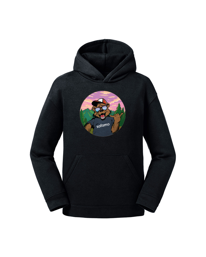Bluza z kapturem dla dzieci z kolorowym nadrukiem