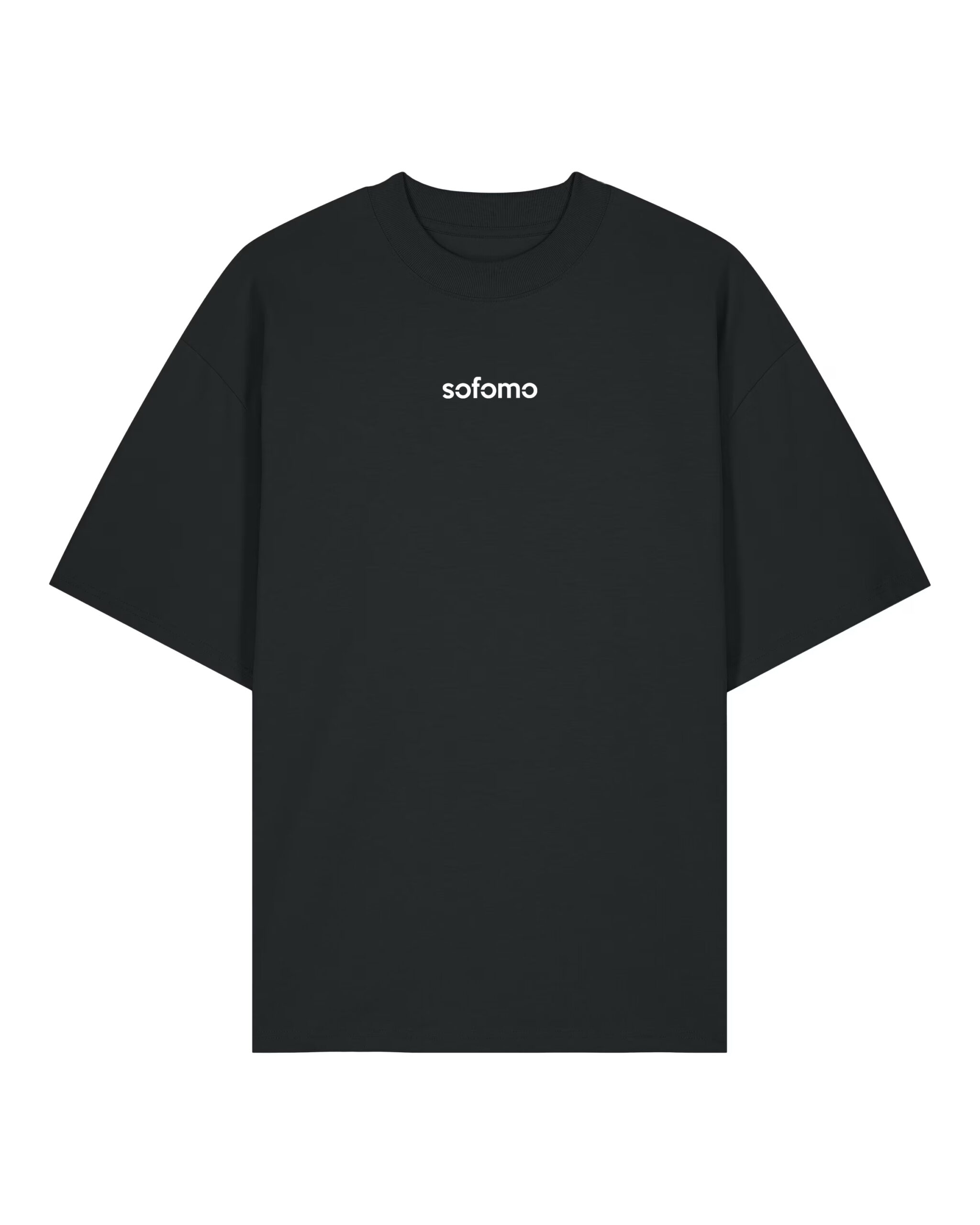 Koszulka oversize, małe logo pośrodku